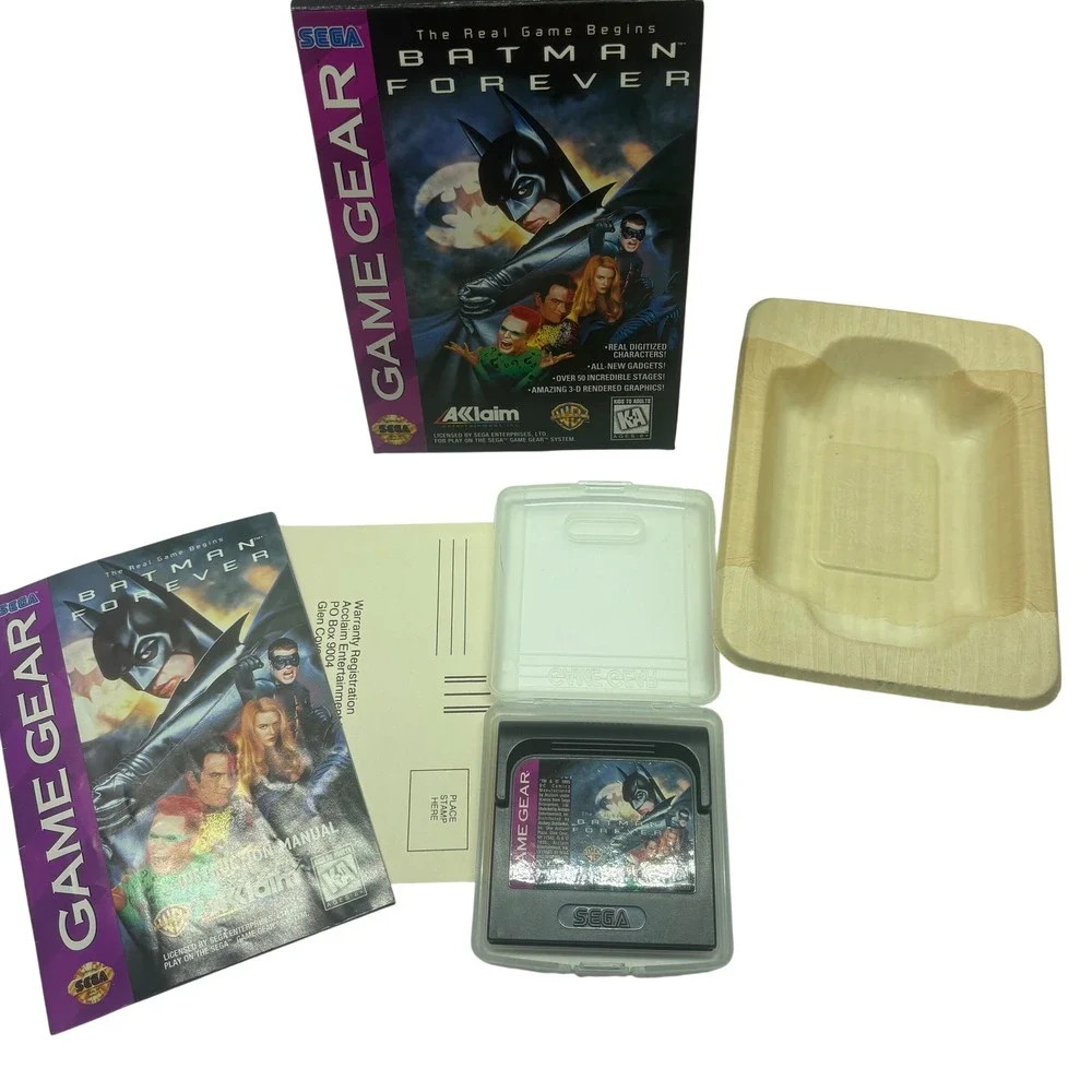CIB Video Game Batman Forever Sega Game Gear Acclaim T-81268